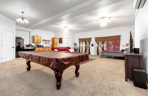 Placerville House | Spacious 3-bedroom house w/AC, WiFi, Sauna, Fenced Yard, Billiards, & Theater