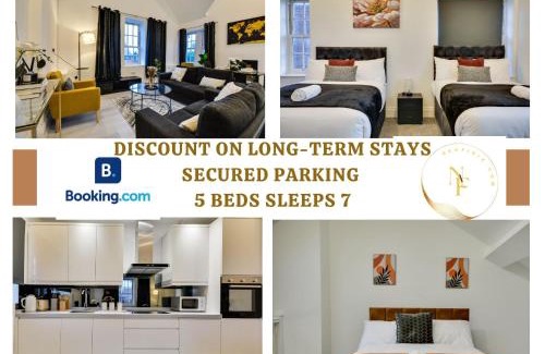 Wigan Apartment | Spacious 3 Bedroom Home Perfect for Families, Groups & Contractors with free parking