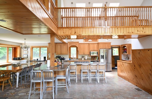 West Bridgton House | Spacious 8 bedroom 4 bathroom home with private water frontage on Moose Pond!