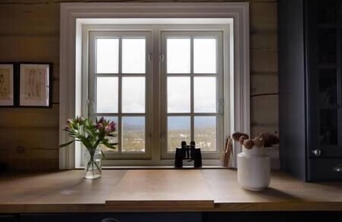 Al Municipality Cabin | Spacious cabin with panoramic view, bbq, Wifi & fireplace