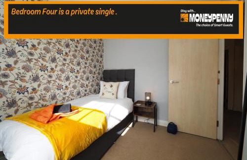 Derby Apartment | Spacious Comfy 4 Bed Home - Sleeps up to 7 & Pets