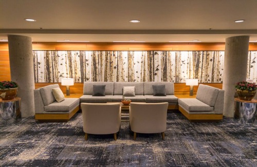 Salt Lake Mountain Resorts Hotel | Spacious hotel room at iconic Cliff Lodge in legendary Snowbird, Utah