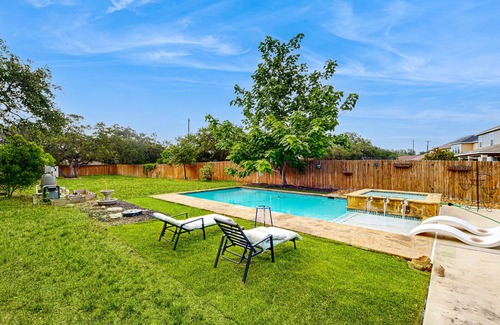 Wetmore House | Spacious house with private pool, patio and office space