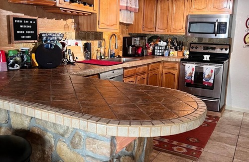 Gravois Mills House | Spacious lakefront cabin @Ozarks-Great deck, dock and swimming area! No pet fees