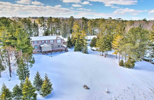 Rogers City Cottage | Spacious Lakefront Home w/Sunroom & Bar!