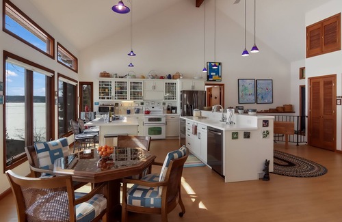 Empire House | Spacious Lakefront Retreat w/2 Homes, Private Beach, Docks & Amazing Location