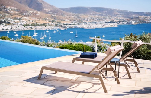 Krotiri Villa | Spacious Luxury Villa Delion-stunning sunset&bay view, infinity pool, by beaches