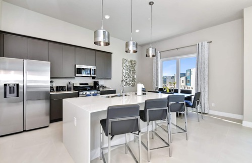 Reunion Hotel | Spacious Modern Condo with Pool Table, Rooftop Terrace and Large Loft. Reunion Resort Water Park Access near Disney at Spectrum Resort Orlando by Rentyl - B7 #230