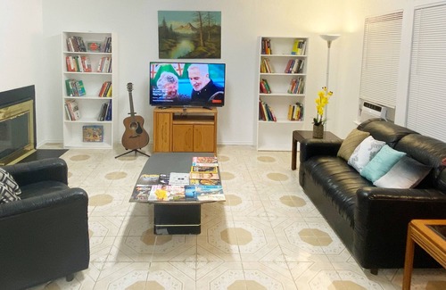 Maverick Creek House | Spacious Private Bedroom in a House with private AC unit in room, big screen TV