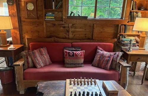 Greensboro House | Spacious, rustic getaway on Caspian Lake with two docks & lawn.