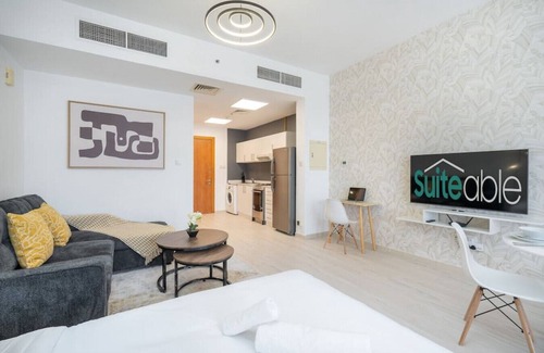 Jumeirah Village Apartment | Spacious Serene Studio Retreat in JVC by Suiteable
