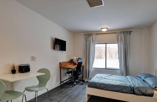 Laval Apartment | Spacious studio in Laval, near place bell, free parking, downtown laval