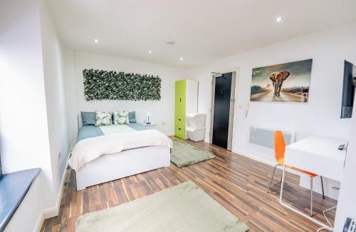 Plasnewydd Apartment | Spacious Stylish City Studio with Street View