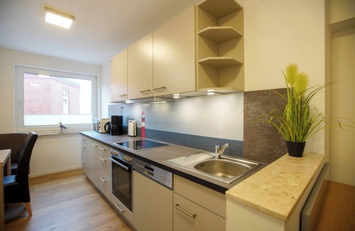 Borkum Apartment | Spacious vacation apartment for 4 people with south-facing balcony