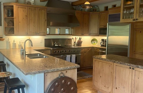Aspen House | Spectacular 3bed 4bath Home on the Roaring Fork River with views of Aspen Mtn.