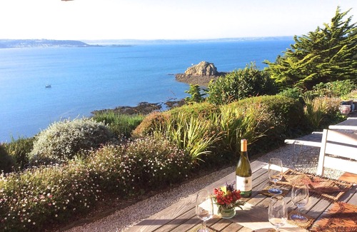 Trebeurden Apartment | Spectacular sea view, quiet 4 * rental, south facing, waterfront