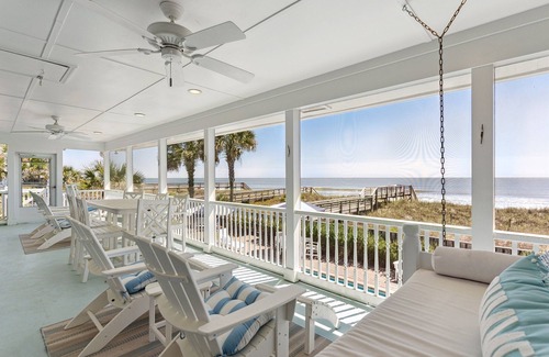 Folly Beach House | SPEND CHRISTMAS AND NEW YEARS ON FOLLY! Oceanfront! HEATED POOL!