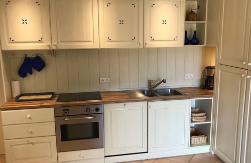 Domme House | Splendid stone house private swimming pool, garden in the center of Domme