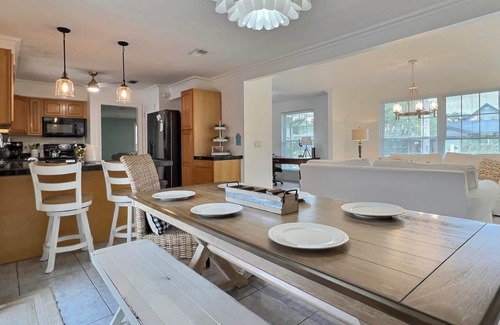 Dolphin's Cove House | Sprawling, private pool oasis with plenty of room for R&R! Pet Friendly!