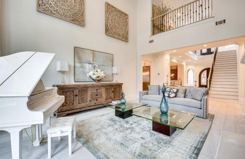 Suwanee House | Sprawling Suwanee Home Theater, Pool, Hot Tub!