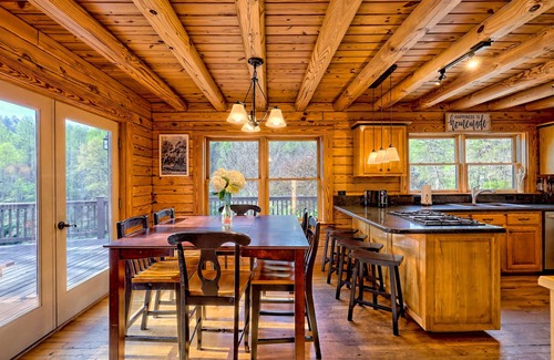 Bryson City House | Stacked Stone Retreat - Bryson City Luxury Log Home close to town
