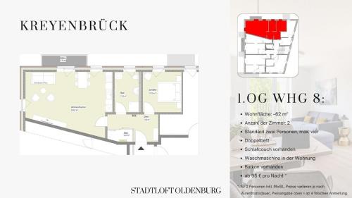Eversten Apartment | Stadtloft Apartment- Suite "Kreyenbrück"