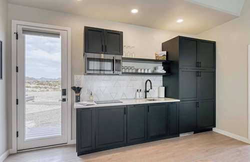 Study Butte-Terlingua Cabin | Stardust Big Bend Luxury A-Frame#7 with a fab view