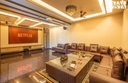 Jaipur District Villa | StayVista at The Binclave with Bar, Pvt Indoor Pool & Bonfire