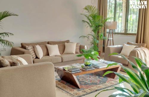 Pilerne Industrial Estates Villa | StayVista at The Zen Zone with Pool, BBQ, WiFi