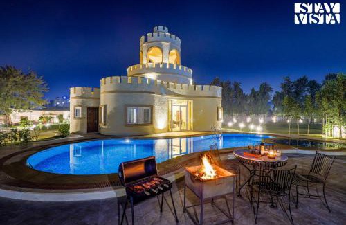 Jaipur Villa | StayVista's Mystic Castle with Terrace, Swimming Pool, Lawn with Gazebo