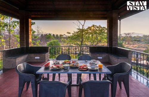 Palghar Villa | StayVistas Nyra Farms - Hill-view villa with Pool, Indoor & Outdoor games, & Lawn with Gazebo