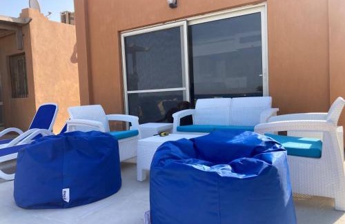 Zafarana Ski Chalet | stella sea view3 , 2BR villa with private Garden