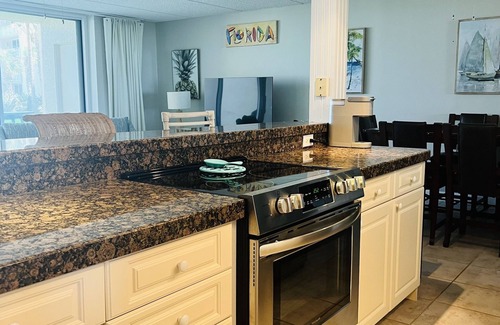 New Smyrna Beach Condo | Steps to the Beach! Oceanfront, Ground Floor, Family Friendly