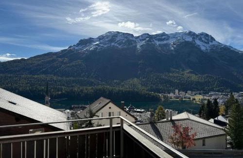 St. Moritz Apartment | StMoritz Center Vintage Terrace 180 full lake view