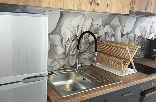 Tsonia Apartment | Stone house on the red beach of Tsonia, Lesvos.nn