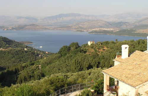 Petaleia Villa | Stone Villa Olympia with stunning Sea views, private pool - perfect for families