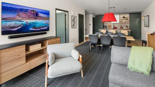 Stowe Area Apartment | Stowe Mt Resort Treehouse Ski in Ski Out Mt Views By Stowe Mountain Rentals