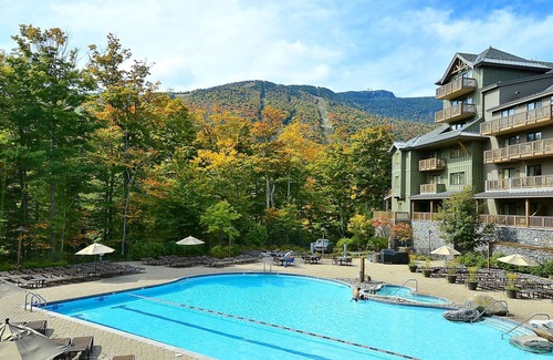 Stowe Area Condo | Studio 373: fireplace, a/c, & Spruce Peak amenities!