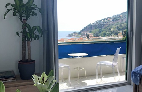 Villefranche-sur-Mer Apartment | Studio flat in private road with magnificant balcony view of Cap Ferrat