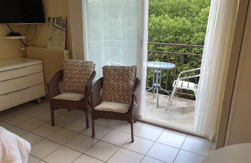 Arles-sur-Tech Apartment | Studio Avec vue sur la Rivière et Parking Pour 2 Personnes à 50 M des Thermes