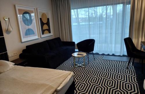 Dzielnica Uzdrowiskowa Apartment | Studio hotelowe A036 z tarasem w Hotelu Solny