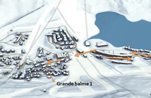 Les Almes Apartment | Studio lumineux proche des pistes avec WIFI - FR-1-502-436