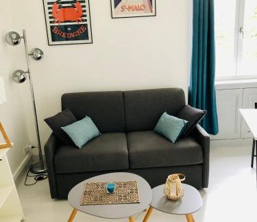 Saint-Ideuc Apartment | Studio lumineux Saint-Ideuc à 1km de la plage