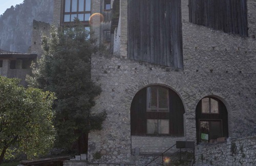 Tignale Apartment | Studio rustically furnished, overlooking lake and with terrace