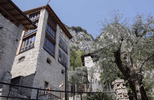 Tignale Apartment | Studio rustically furnished, overlooking lake and with terrace