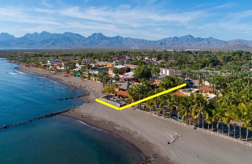 Zaragoza House | Stunning Beachfront Casa and Casita with a Heated Pool