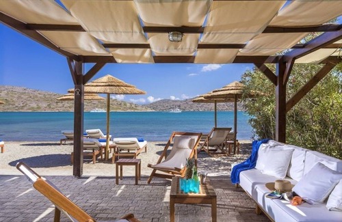 Elounda Villa | Stunning Crete Villa | Elounda Seafront Villa | private heated pool & Sea View