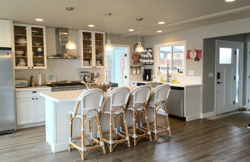 Big Lake House | Stunning lake retreat with gorgeous deck, lakeside hot tub & spacious rec room.