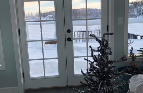 Big Lake House | Stunning lake retreat with gorgeous deck, lakeside hot tub & spacious rec room.