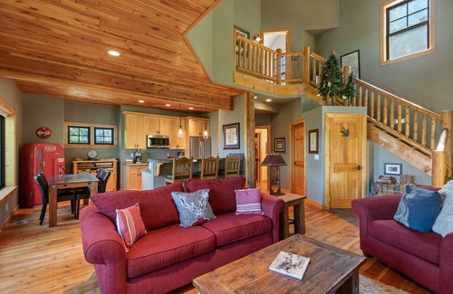 Coeur d'Alene House | Stunning mountain escape with lake views, expansive furnished deck & firepit - dog-friendly